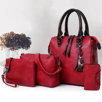 Bolso de mano de lujo de color sólido para mujer, bolsos de diseñador vintage, de cuatro piezas bolso de hombro, Cartera de mensajero - details 12