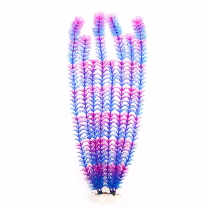 Plantas de acuario artificiales submarinas de alta calidad, hierba para pecera, decoración de Acuario, Akvaryum, 50cm, 1 unidad - 1