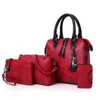 Bolso de mano de lujo de color sólido para mujer, bolsos de diseñador vintage, de cuatro piezas bolso de hombro, Cartera de mensajero - details 14