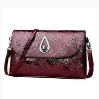 Bolso Retro con relieve de rosa para mujer, bandolera de un solo hombro con solapa, elegante, para fiesta - details 8