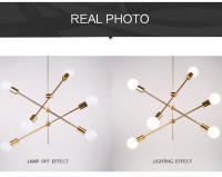 Lámpara de techo nórdica moderna, accesorio de iluminación para el hogar, sala de estar, dormitorio y comedor, E27 - details 7