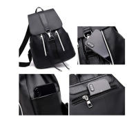Mochila de estilo Preppy para mujer, bolso de moda para chicas adolescentes, mochila de nailon de nuevo diseño, resistente al agua, cupón y disco - details 22