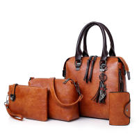 Bolso de mano de lujo de color sólido para mujer, bolsos de diseñador vintage, de cuatro piezas bolso de hombro, Cartera de mensajero - details 13
