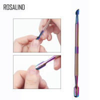 ROSALIND-Herramienta de manicura para uñas, removedor de empuje de piel muerta, empujador de cutículas de acero inoxidable de doble punta, limpiador de Arte de uñas - details 1