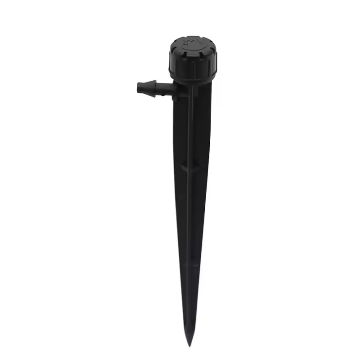 Aspersor de jardín ajustable de círculo completo, gotero de riego por pulverización de estaca de 5 ", 50 piezas, riego automático para manguera de 1/4 pulgadas - 1