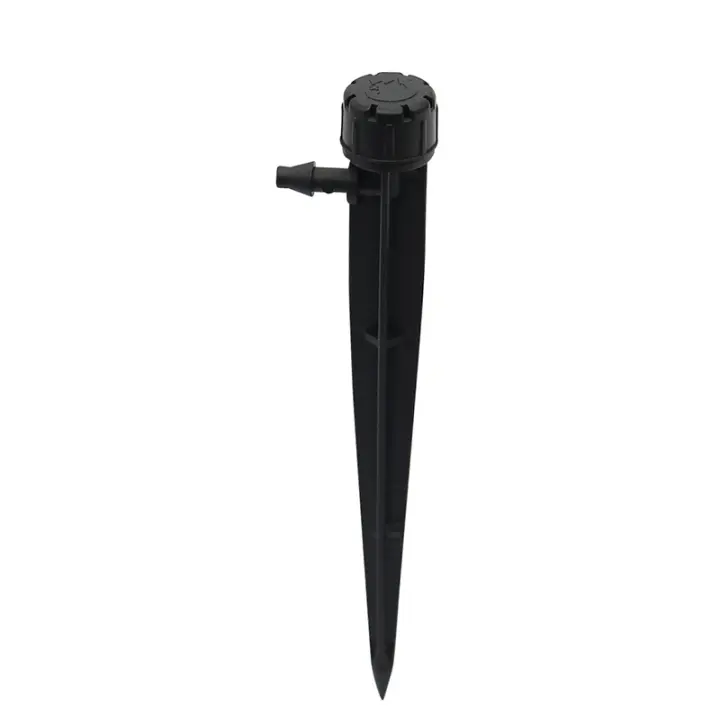Aspersor de jardín ajustable de círculo completo, gotero de riego por pulverización de estaca de 5 ", 50 piezas, riego automático para manguera de 1/4 pulgadas - 1