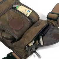 Bolsa de pierna para hombre, riñonera táctica militar para motociclista, bandera cruzada para deportes al aire libre - details 5