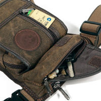 Bolsa de pierna para hombre, riñonera táctica militar para motociclista, bandera cruzada para deportes al aire libre - details 5