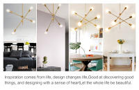 Lámpara de techo nórdica moderna, accesorio de iluminación para el hogar, sala de estar, dormitorio y comedor, E27 - details 15