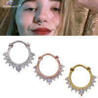 Anillo de titanio médico para la nariz, aro de Clip corporal, Color plateado y dorado, Piercing para el tabique, regalo de joyería, 1 unidad - details 3