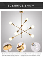 Lámpara de techo nórdica moderna, accesorio de iluminación para el hogar, sala de estar, dormitorio y comedor, E27 - details 13
