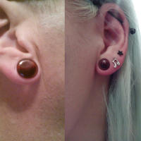 Tapones para los oídos de color rojo y líquido, medidores de oreja acrílicos, 6-16mm, expansor de oreja, piercing corporal, túneles, joyería para hombres, 2 unids/lote - details 6