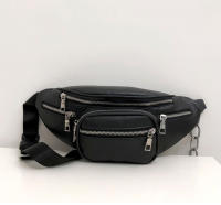 Bolso de mensajero informal para mujer, riñonera cruzada de cuero PU, a la moda - details 15