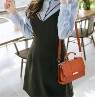 Bolso de mano Retro para mujer, bandolera de cuero PU de alta calidad, con solapa, novedad - details 8