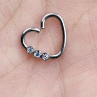 Piercing corporal para la nariz, 2 piezas, 0,8x10mm, joyería de moda, anillo quirúrgico de Tragus inoxidable - details 3
