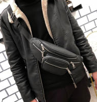 Bolso de mensajero informal para mujer, riñonera cruzada de cuero PU, a la moda - details 4