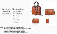 Bolso de mano de lujo de color sólido para mujer, bolsos de diseñador vintage, de cuatro piezas bolso de hombro, Cartera de mensajero - details 1