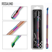 ROSALIND-Herramienta de manicura para uñas, removedor de empuje de piel muerta, empujador de cutículas de acero inoxidable de doble punta, limpiador de Arte de uñas - details 2