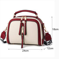 Bolso de hombro con costuras para mujer, bandolera de cuero PU, de lujo, con cadenas cuadradas, a la moda - details 23