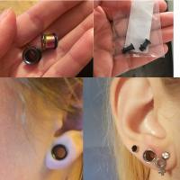 2 uds ensanchador expansor oreja 1,6-10mm joyería piercing del cuerpo punk Acero inoxidable flare carne túnel oído tapones túnel - details 11