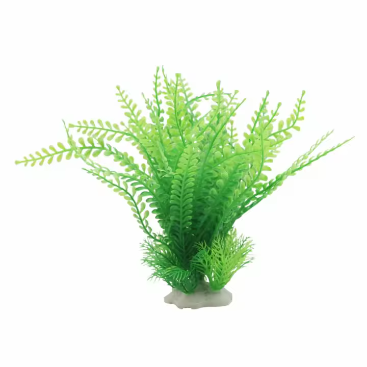 Plantas acuáticas de interior, decoración de plástico para acuario, accesorios para pecera, 1 unidad - 1