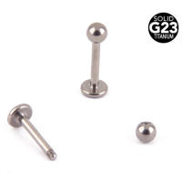 2 uds [100% titanium G23] labret de 16g (1,2mm) labio pendientes de cartílago oreja tragus piercing en el labio puntas pendientes joyería del cuerpo - details 6