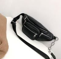 Bolso de mensajero informal para mujer, riñonera cruzada de cuero PU, a la moda - details 8