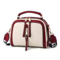 Bolso de hombro con costuras para mujer, bandolera de cuero PU, de lujo, con cadenas cuadradas, a la moda - details 22