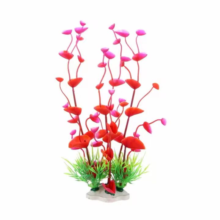 Adorno submarino de alta calidad, plantas artificiales subacuáticas Para pecera, decoración de Acuario, Para Peixe, 1 unidad - 1