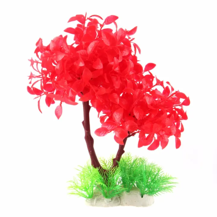 Plantas artificiales de simulación para decoración de acuarios, adorno de malezas de agua, planta de pecera, hierba de acuario - 1