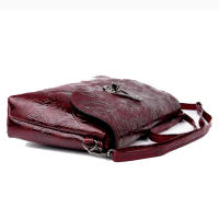 Bolso Retro con relieve de rosa para mujer, bandolera de un solo hombro con solapa, elegante, para fiesta - details 10
