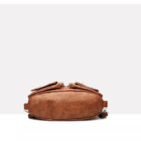 Bolso de mano informal de cuero lavado para mujer, bolso de hombro grande, bolso cruzado de cuero Vintage para mujer - details 14