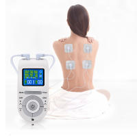 Unidad de máquina Tens de 12 modos, 4 almohadillas de electrodos para alivio del dolor, masaje de pulso, estimulación muscular EMS, Electroestimulador Tens - details 5