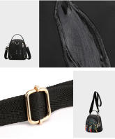 Mochila con estampado de moda para mujer, bolso cruzado de nailon de gran capacidad, multicapa, mochilas escolares, mochila de viaje impermeable - details 15
