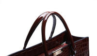 Bolso de mano de lujo para mujer, bandolera de charol PU de diseñador de cocodrilo, bolso de hombro Retro - details 13
