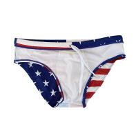 Jessborn calzoncillos de natación para hombre, pantalones de surf de playa con estampado de bandera de los Estados Unidos, cintura baja, sexy, primavera caliente - details 6
