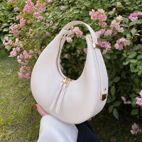 Bolso de Mujer de Lujo en Forma de Media Luna de Cuero PU Bolso de Hombro de Color Sólido Bolso Pequeño de Dumpling Diseño de Bolso de Axila - details 26