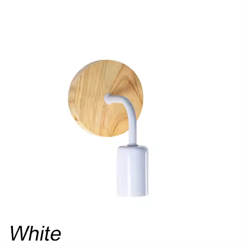 Lámpara de aplique en madera, diseño retro Vintage, boquilla E27, 110V y 220 V, decoración industrial, comedor y dormitorio - 1