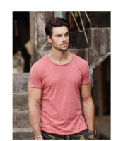 Camiseta para Hombres AIOPESON 100% Algodón Suave Fitness Verano Delgada Ropa de Casa Cuello Redondo Manga Corta Camiseta Sólida para Hombres - details 8