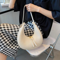 Bolso de Mujer de Lujo en Forma de Media Luna de Cuero PU Bolso de Hombro de Color Sólido Bolso Pequeño de Dumpling Diseño de Bolso de Axila - details 12