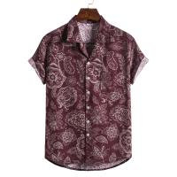 Camisa floral holgada y holgada informal para vacaciones en la playa de Hawaii - details 38