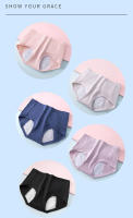 Bragas de Algodón para Mujeres Estilo BRIEF 5Pcs Cintura Alta a Prueba de Fugas Ropa Interior Femenina de Periodo Widen Physiological Underwear Briefs Dropshipping - details 6