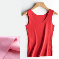 Chaleco deportivo para mujer Tops térmicos de lana cálidos de invierno - details 14
