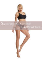 Ropa Interior de Cintura Alta de Seda de Hielo Transpirable Bikini de 4 Capas a Prueba de Fugas para Mujeres Ropa Interior de Menstrual - details 1