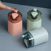 Soporte automático para palillos de dientes, dispensador creativo de palillos de dientes, contenedor de palillos de paja de trigo, cocina emergente - details 1