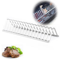Parrilla de barbacoa de acero inoxidable, accesorio portátil para pícnic al aire libre, picar pescado - details 4