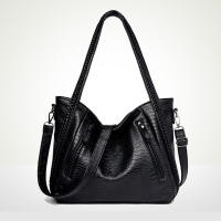 Bolso de mano de gran capacidad para mujer, bandolera de hombro de PU, Retro, de cocodrilo, para uso diario - details 11