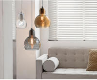 Lámpara colgante de cristal para decoración del hogar, luz LED moderna nórdica E27 para comedor/sala de estar, restaurante, cocina - details 7