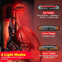 Elecpow Bicycle Burglar Alarm Taillight IP65 Waterproof USB Charge Scooter Bike Rear Lamp Turn Signal Warning Auto Brake Light - details 5