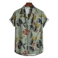 Camisa floral holgada y holgada informal para vacaciones en la playa de Hawaii - details 54